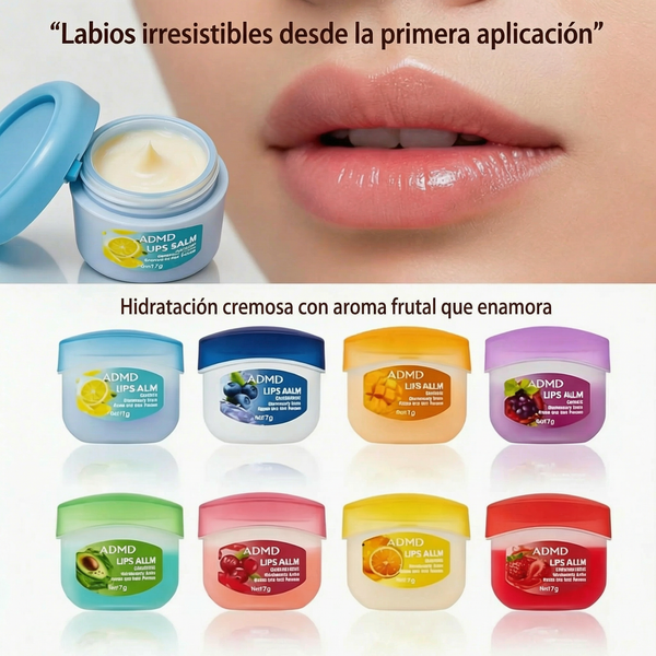 Set 8 Bálsamos: 2 Años de Hidratación (Huelen Increíble) 🍓✨