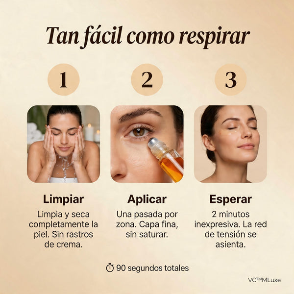 Bolsas y ojeras, fuera en 90 segundos.