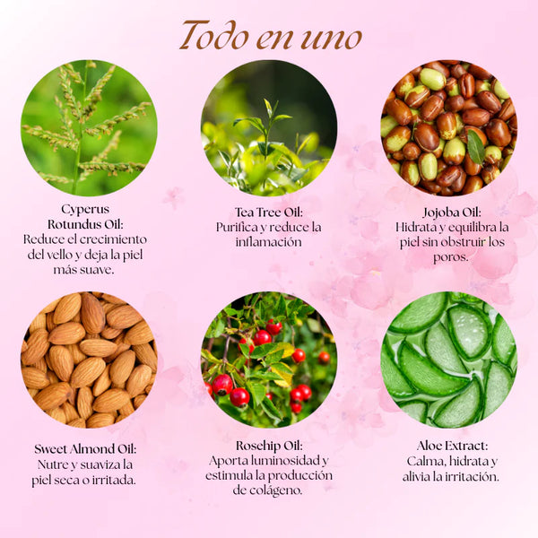 ✨ Aceite de Cyperus Rotundus  para la reducción permanente y natural del vello