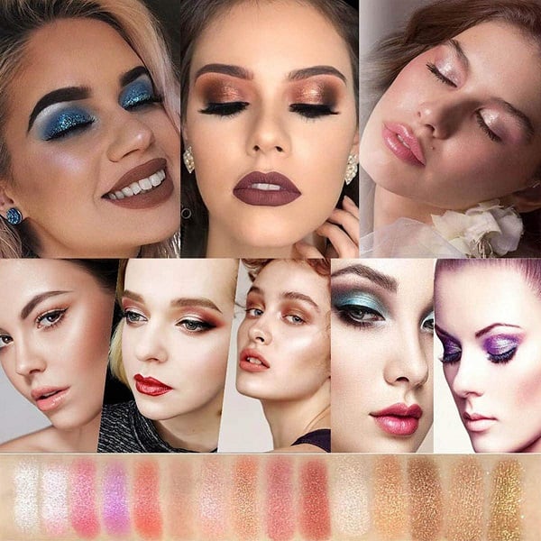 🔥Venta caliente - 49 % de descuento 🔥Paleta de sombras de ojos con brillo de 10 colores