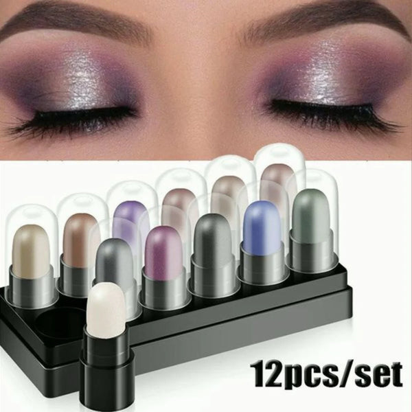 🎁 12 sombras de ojos en stick que transforman tu mirada… ¡y te regalamos otras 12 de regalo!