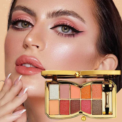 🔥Venta caliente - 49 % de descuento 🔥Paleta de sombras de ojos con brillo de 10 colores