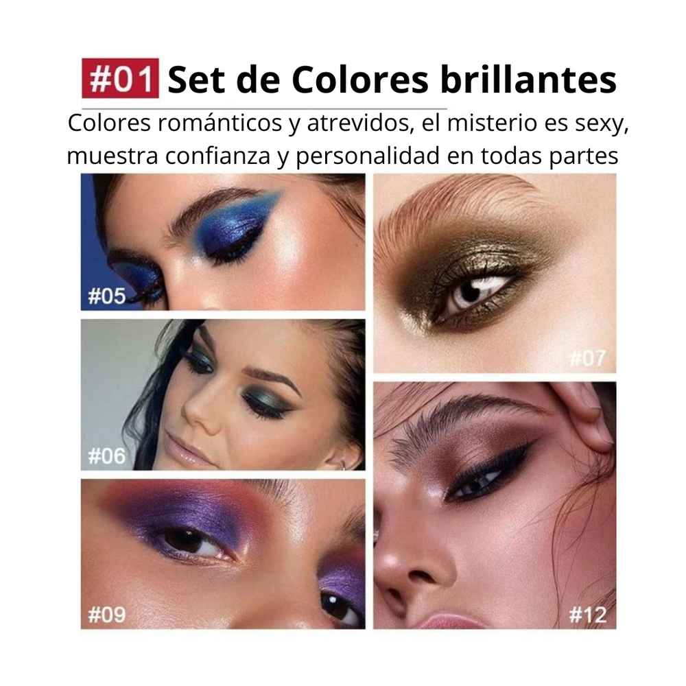 🎁 12 sombras de ojos en stick que transforman tu mirada… ¡y te regalamos otras 12 de regalo!