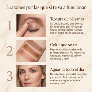 El maquillaje de ojos de las que se levantan a las 7 y salen de casa a las 7:15.