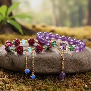 🎁 Oferta 2x1  La energía del granate, con un regalo especial en lila