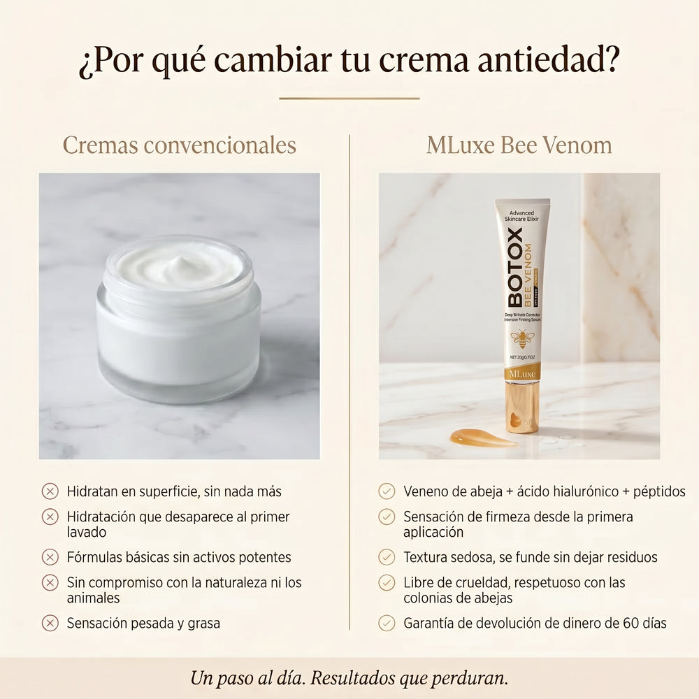 Tu piel se tensa al primer toque. Lo ves en el espejo hoy mismo.