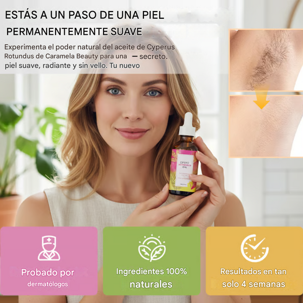 ✨ Aceite de Cyperus Rotundus  para la reducción permanente y natural del vello